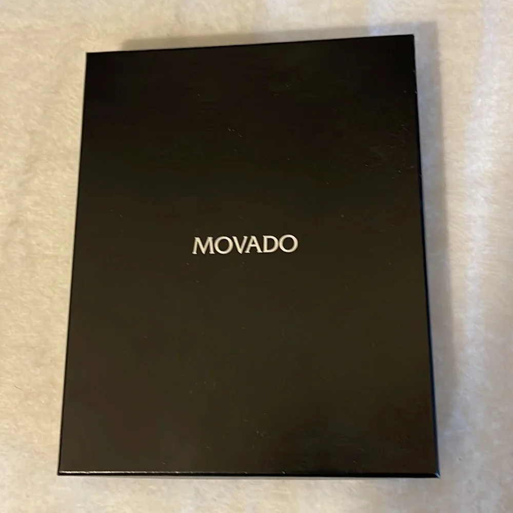 Movado 18k Gold & Diamond Triple Pendant Necklace - 16.5” - Picture 5 of 5